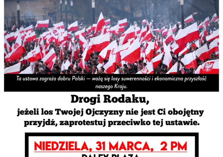  Wielki protest Polonii w USA przeciwko ustawie 447. Chicago, NY, LA, Filadelfia, Boston, Hartford