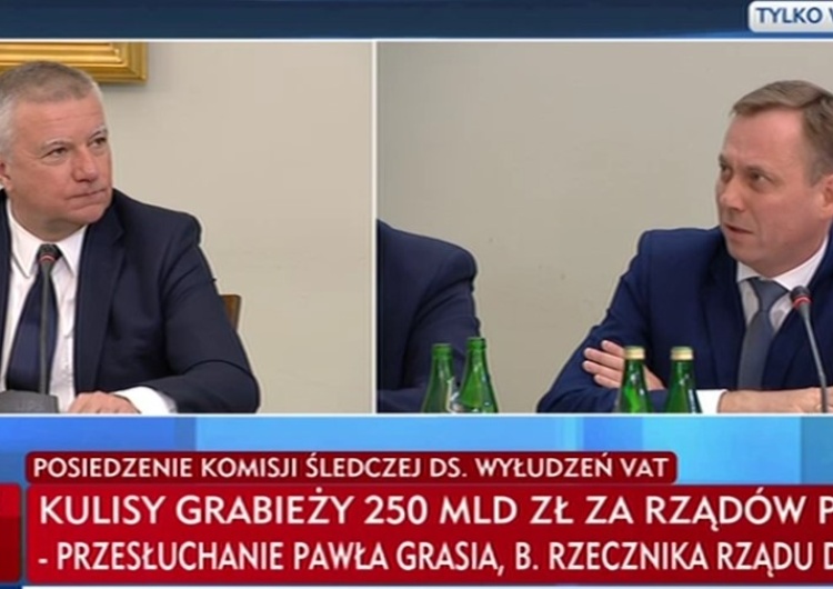  Graś przed komisją ds. wyłudzeń VAT przyznaje, że wiedza o tym była powszechna