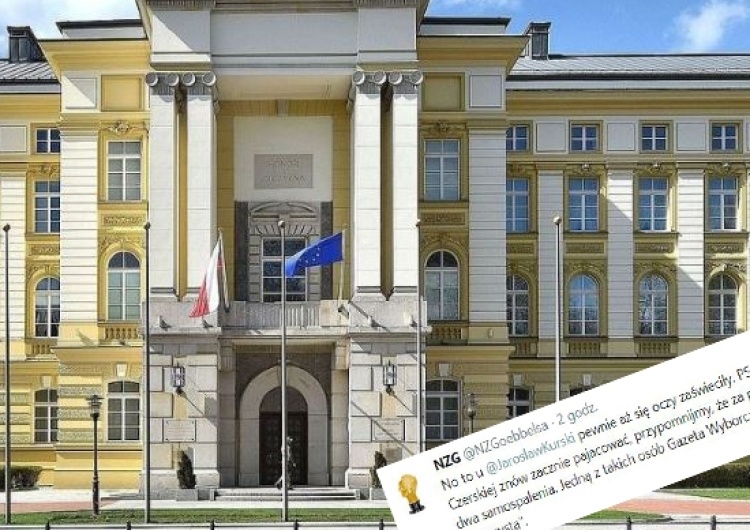 NZG o próbie samospalenia pod KP: "Zanim biuletyn z Czerskiej zacznie pajacować, przypomnijmy..."