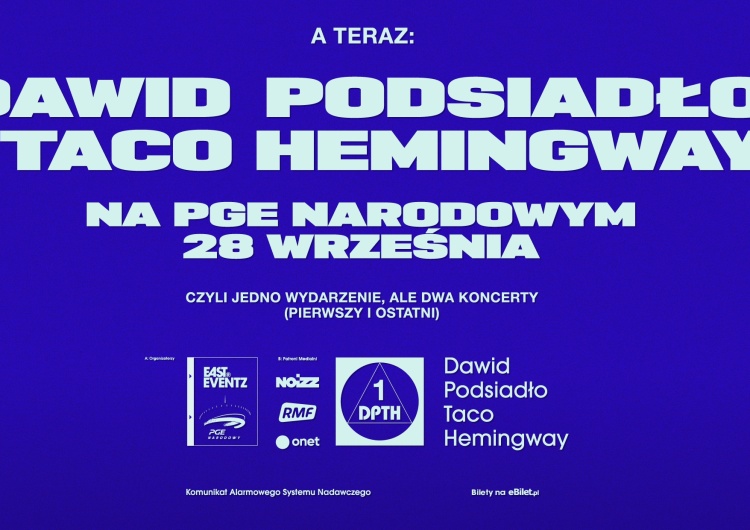 Dawid Podsiadło I Taco Hemingway ujawniają szczegóły pierwszego wspólnego koncertu