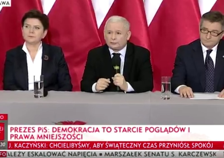 Kaczyński: Droga, którą idzie opozycja, prowadzi do wielkiego nieszczęścia