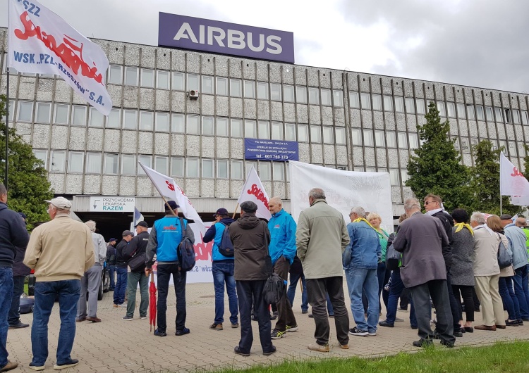 Rozpoczął się strajk w Airbus Poland S.A.