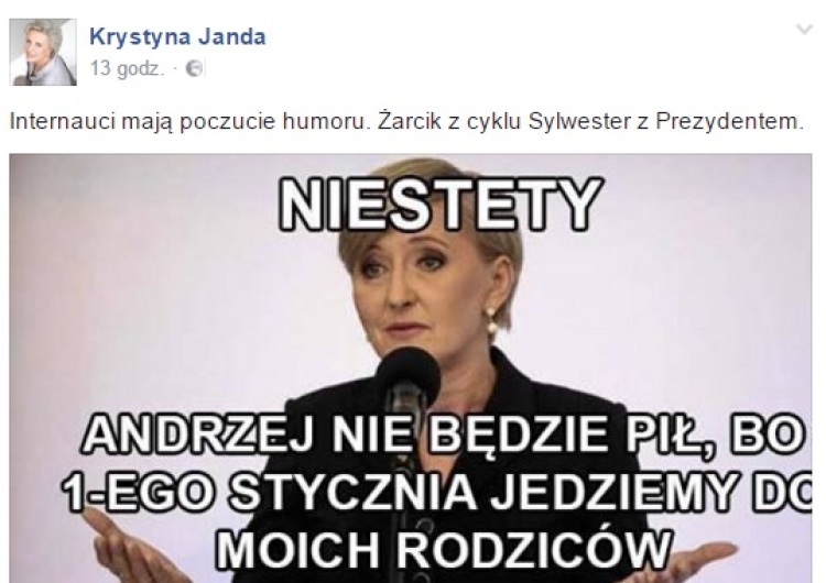 Ojciec Pani Prezydentowej jest ciężko chory,ale Krystyna Janda bawi się świetnie + komentarze internautów