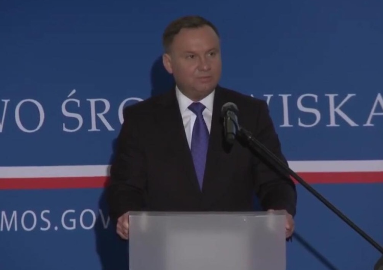  [video] Konferencja "Ludzie i klimat - solidarność i sprawiedliwa transformacja". Otwarcie Prezydent RP