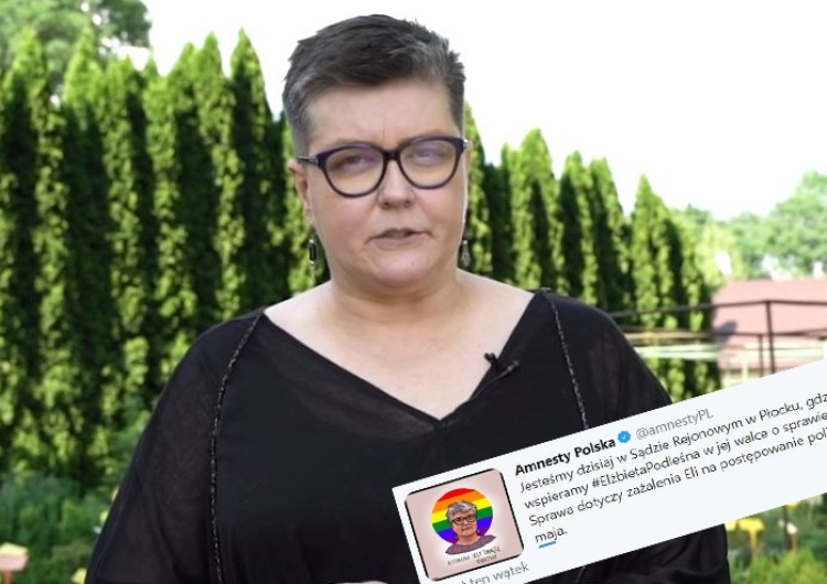 Taki szacunek do katolików ma Amnesty International. Publikują wizerunek Podleśnej z... tęczową aureolą