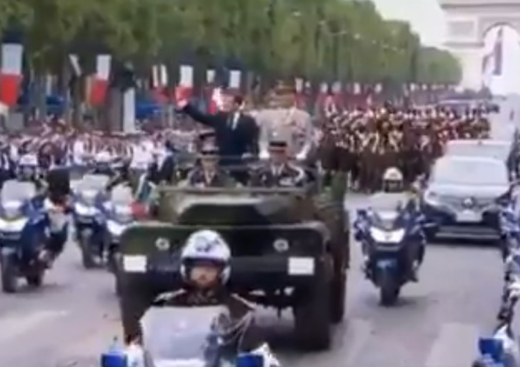 [video] Tak Francuzi wygwizdują nielubianego prezydenta Macrona podczas Dni Bastylii