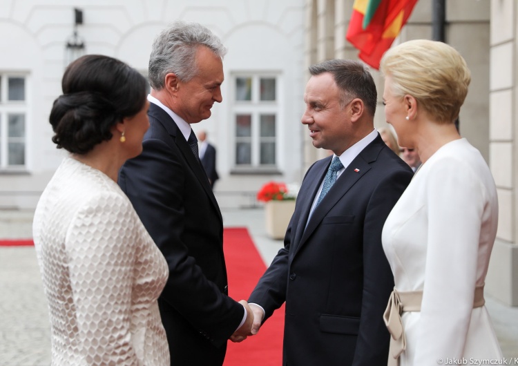  [video] Rozpoczęła się oficjalna wizyta w Polsce nowego prezydenta Litwy