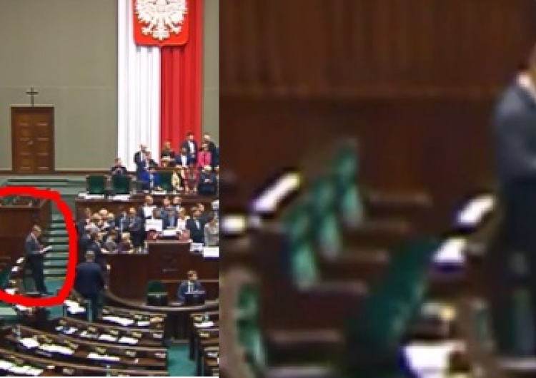 "Obrońca demokracji" przegląda notatki Jarosława Kaczyńskiego w ramach jakiego rodzaju wolności?!!!