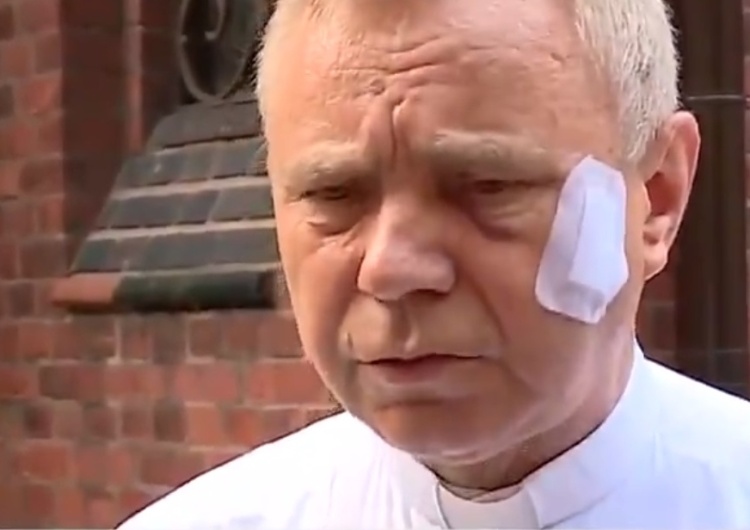  [video] Prałat szczecińskiej Bazyliki św. Jana opisuje przebieg napadu. "Chcieli udzielić sobie ślubu"
