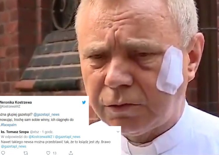 "Nawet takiego newsa można przedstawić tak, że ksiądz jest zły". O sprawie pobitego kapłana na gazeta.pl