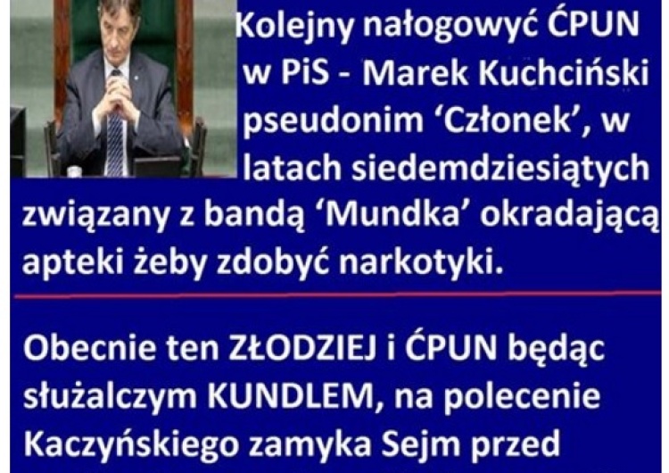  Biedny Wałęsa narzekający na hejt pod swoim adresem o Marszałku Kuchcińskim: "Ćpun, złodziej, kundel"