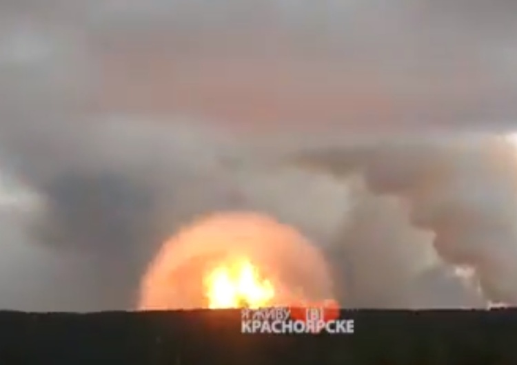  [video] Potężny wybuch w rosyjskiej bazie wojskowej. Zobacz nagranie