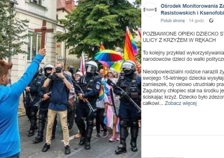 "Przestępstwo rodziców". OMZRiK zawiadomi prokuraturę ws. 15-latka, który zatrzymywał marsz równości