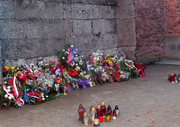  Mamy to! 15 sierpnia Marsz pod Ścianę Straceń w Auschwitz z polskimi flagami na drzewcach
