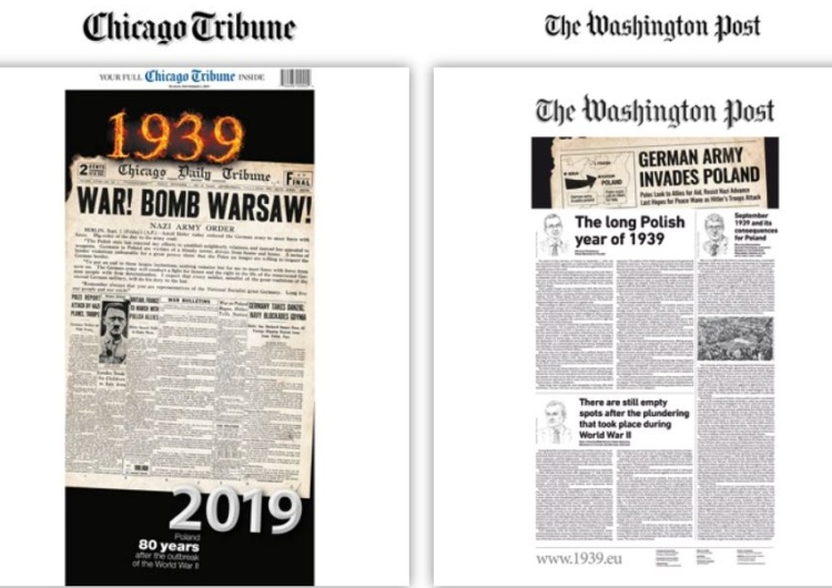  Najważniejsze gazety świata na okładkach obwieszczą światu, że 1 września 1939 Niemcy zaatakowały Polskę