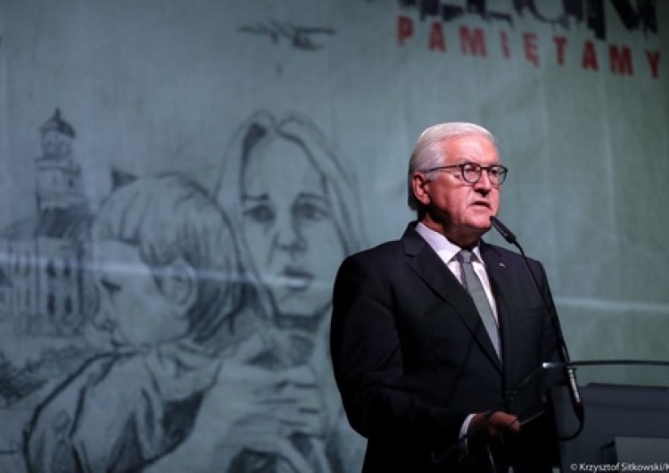  Wieluń. Prezydent Steinmeier po polsku: "Chylę czoła przed polskimi ofiarami niemieckiej tyranii..."