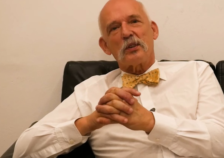 Przepraszali już Wałęsa, Olejnik... Teraz Janusz Korwin-Mikke udostępnił fejkowe zdjęcie Piotra Dudy
