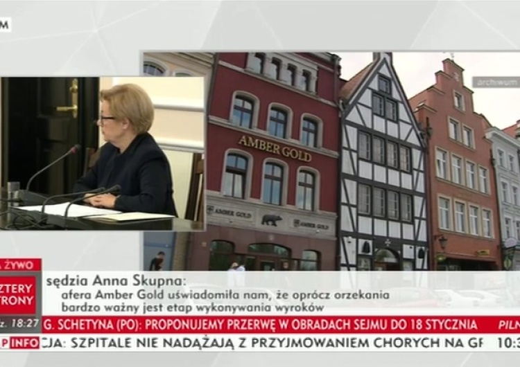 zrzut ekranu "Caryca" przed komisją śledcza ds. Amber Gold: Afera toczyła się od 2009 roku,ale nie wiedzieliśmy o niej