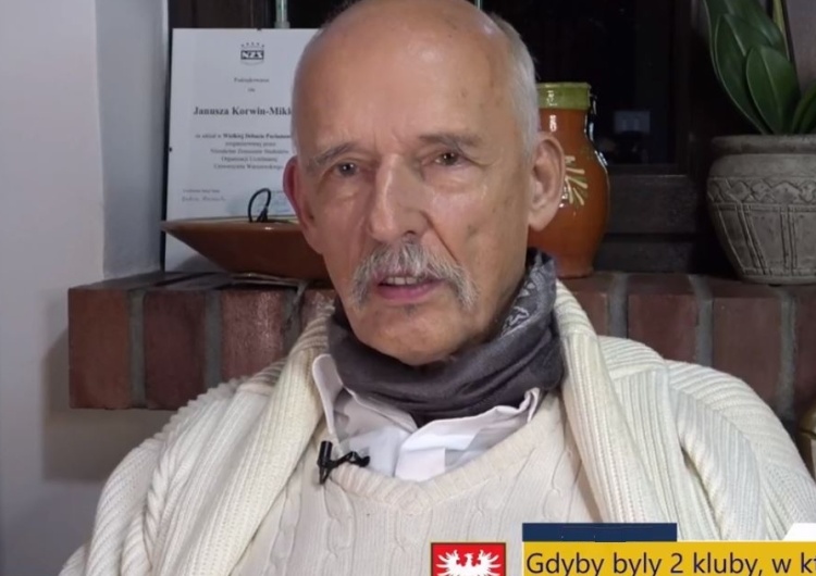  [video] "Może któryś się trzepnie w ten głupi łeb". Korwin-Mikke dalej obraża wyborców PiS