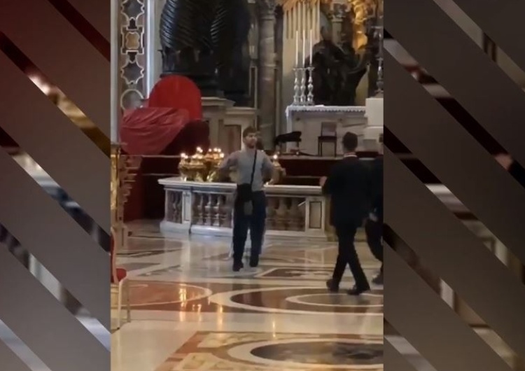  [video] Przerażające. Uzbrojony w nóż mężczyzna wtargnął do Bazyliki w Watykanie