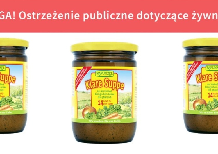 Główny Inspektor Sanitarny GIS ostrzega: Uwaga na niemiecki bulion