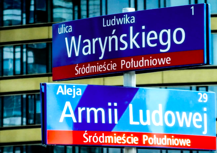 "Najwyższe słowa potępienia". Stowarzyszenie "Godność" ostro komentuje rekomunizację ulic