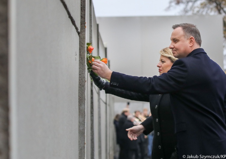 Prezydent Duda: "Mur Berliński upadł dzięki Solidarności"