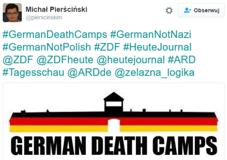  Wspieramy akcję #GermanDeathCamps Nigdy więcej "polskich obozów" w niemieckich mediach