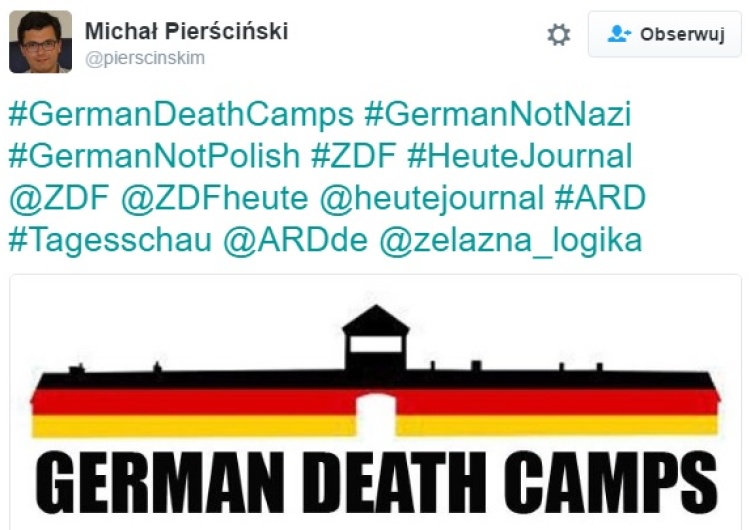Wspieramy akcję #GermanDeathCamps Nigdy więcej "polskich obozów" w niemieckich mediach