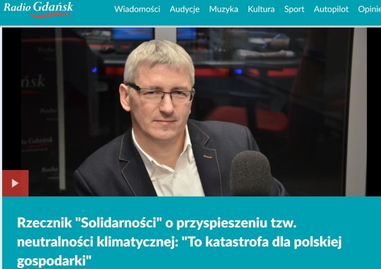  Lewandowski: Neutralność klimatyczna do 2050 roku to katastrofa dla polskiej gospodarki