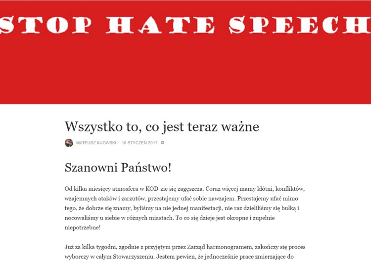  Kijowski apeluje do KOD: "Nie obrażajmy, nie opluwajmy, nie poniżajmy!" A Jak obrażał Kijowski?