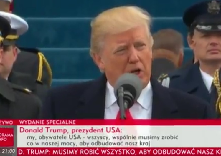  Prezydent Trump podczas inauguracji: "Przekazujemy władzę z Waszyngtonu i oddajemy wam, narodowi"