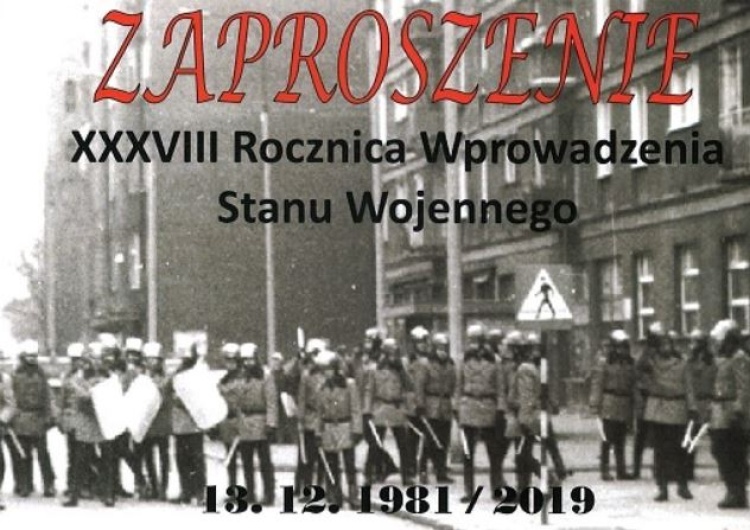  Program obchodów rocznicy wprowadzenia stanu wojennego w Olsztynie