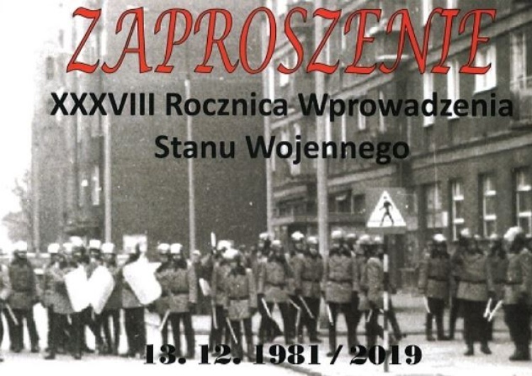 Program obchodów rocznicy wprowadzenia stanu wojennego w Olsztynie