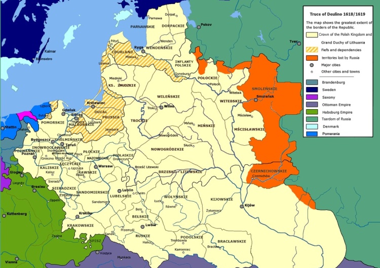  401 lat temu. Rozejm w Dywilinie. Rosja straciła Smoleńsk a IRP zyskała największe terytorium w historii