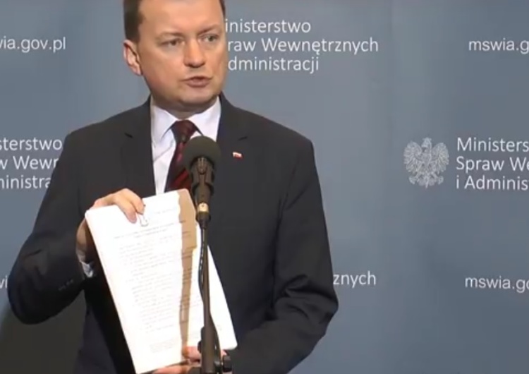 Min. Błaszczak o ustawie uszczelniającej granice: Chodzi o procedury ułatwiające wydalanie z Polski