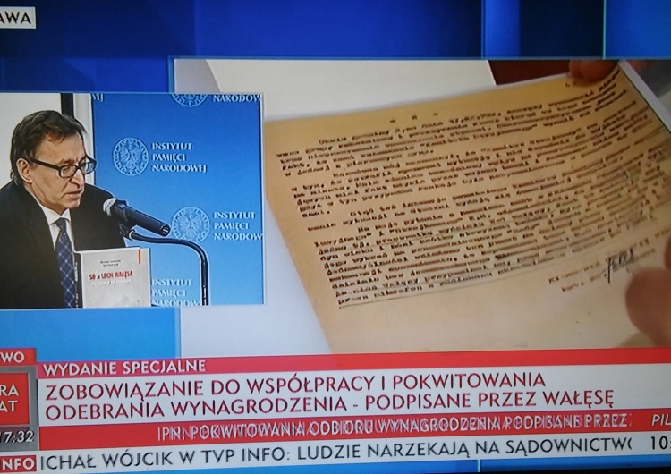  Dr Jarosław Szarek [IPN]: Od dnia dzisiejszego nie ma żadnej wątpliwości czy Lech Wałęsa współpracował