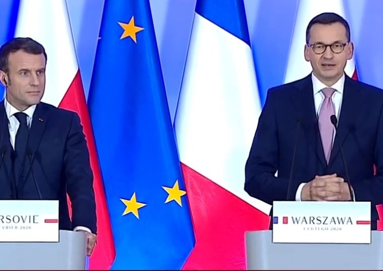  [video] "Polska realizując reformę wymiaru sprawiedliwości...". Tak premier zripostował Emmanuela Macrona