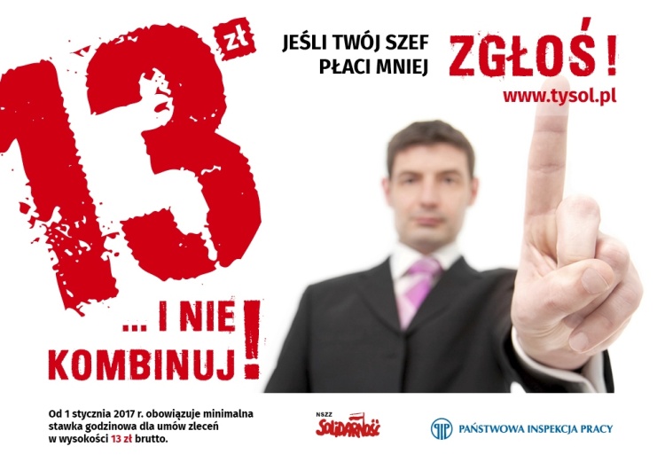 Nie dostajesz 13 zł za godzinę? Wypełnij formularz zgłoszeniowy!