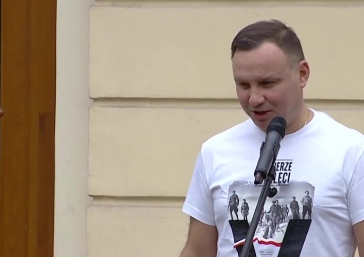  Andrzej Duda w Mińsku Mazowieckim. Zadymiarze z KOD niestety też