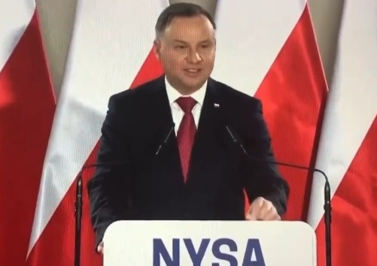 Screen Prezydent Duda w Nysie: "Prawie 3 miliardy złotych będą przeznaczone na ochronę zdrowia"