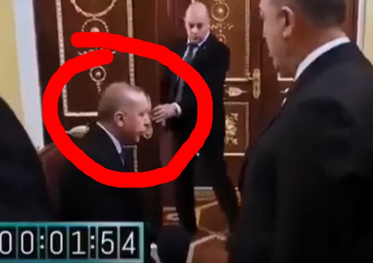  [video] Zobacz jak Putin upokorzył Erdogana. Rosyjskie media zachwycone