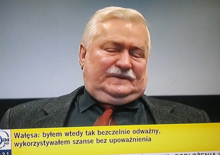 screen TVN24 Lech Wałęsa w zaparte: Mój podpis mogli zrobić lepiej niż ja sam