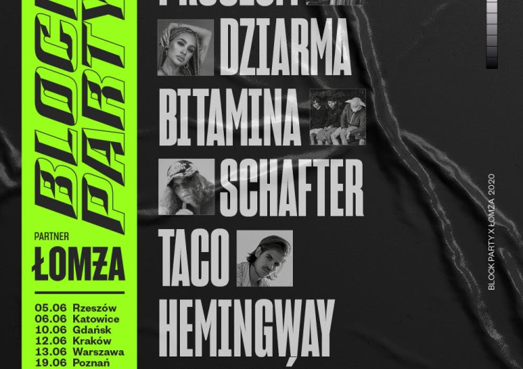 Taco Hemingway, PRO8L3M i Sokół zagrają w Szczecinie 26 czerwca.