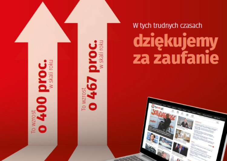 Dziękujemy za zaufanie. Liczba użytkowników Tysol.pl wzrosła o 467 proc.!