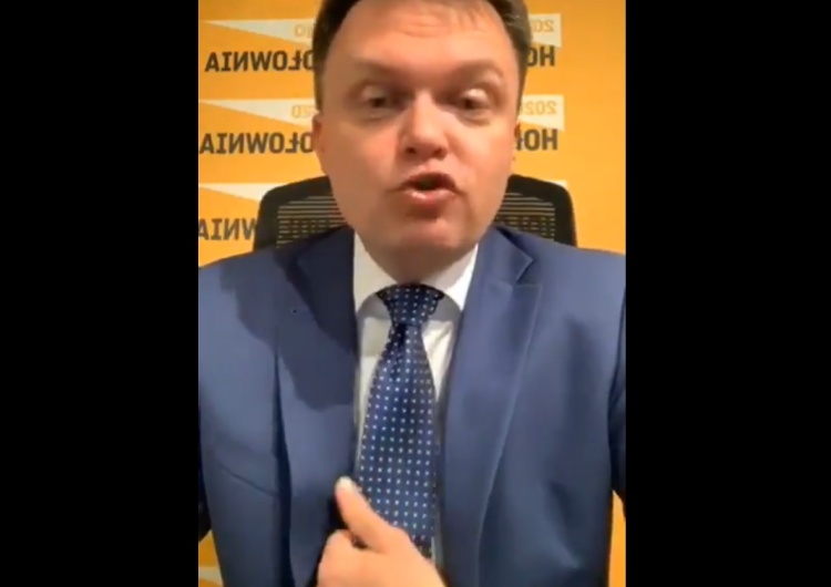  [video] Hołownia się zdenerwował:"Krawat nie taki, ja tu próbuję wybory wygrać! Wam na złość będę nosił!"