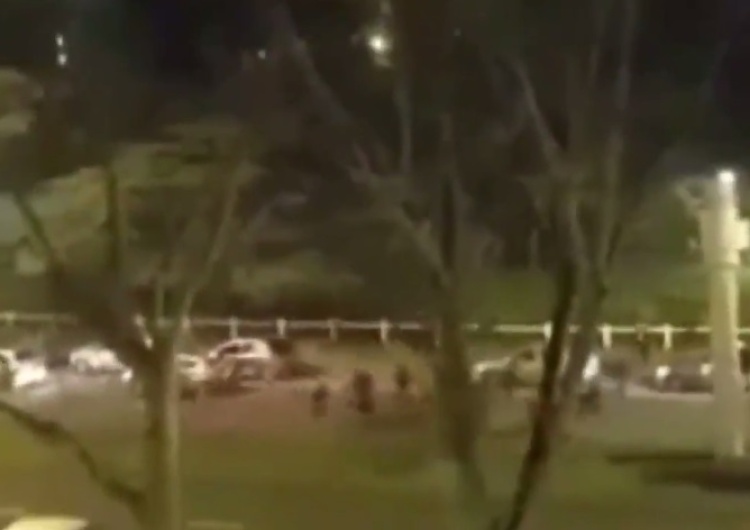 zrzut ekranu [video] Tak francuska policja ucieka przed rozwścieczonymi imigrantami. Film bije rekordy popularności