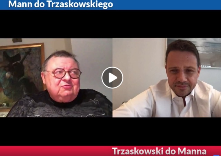 "Jak można być tak infantylnym" Wspólna "audycja" Manna i Trzaskowskiego. Komentarze internautów