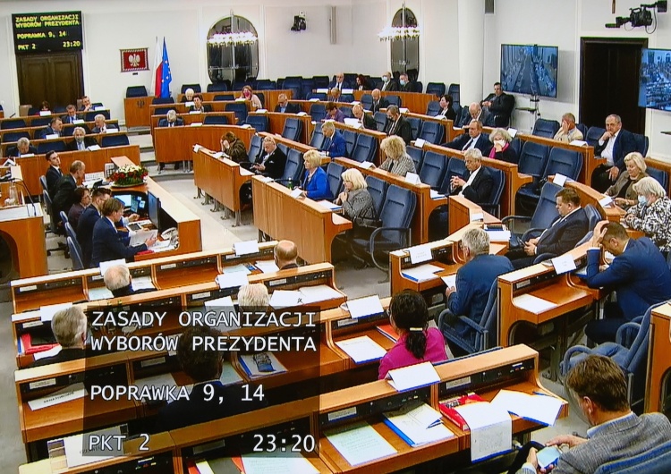 Senat przyjął poprawki do ustawy ws. tegorocznych wyborów prezydenckich
