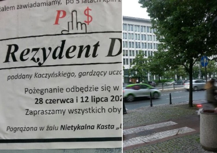  Plakaty z "klepsydrą" Andrzeja Dudy. Rzecznik ratusza zabrała głos